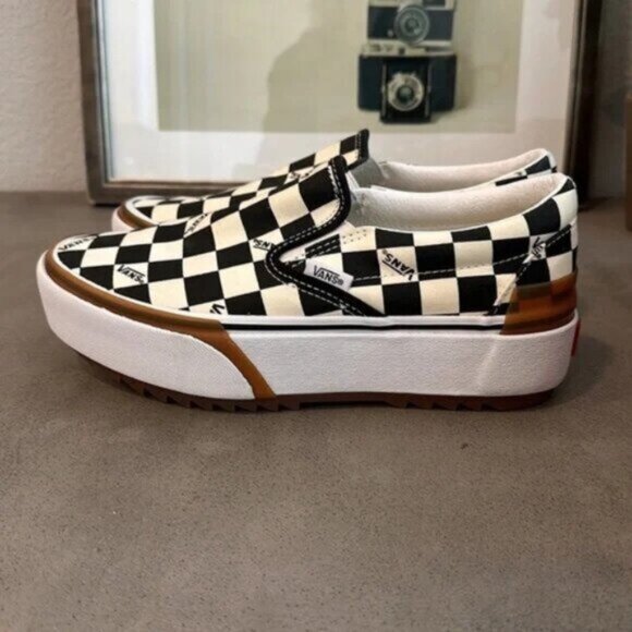 ⚛️⚛️⚛️VANS Era Stacked Checkerboard Slip On Canvas Shoes⚛️⚛️⚛️ - Picture 3 of 8